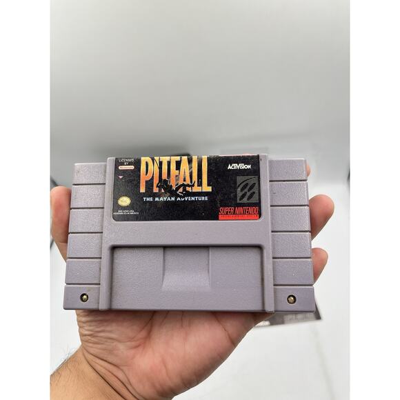 Pitfall: The Mayan Adventure (Super Nintendo SNES) CIB Complete In Box + Poster - Picture 9 of 16